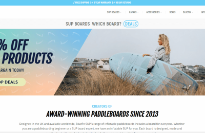 蓝鳍桨板Bluefin SUP官网：英国顶级站立式桨板品牌缩略图