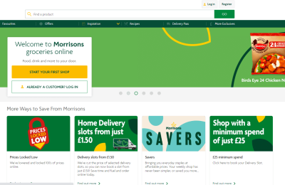 Morrisons Grocery莫里森官网，英国高质量新鲜食品和低廉价格杂货店缩略图