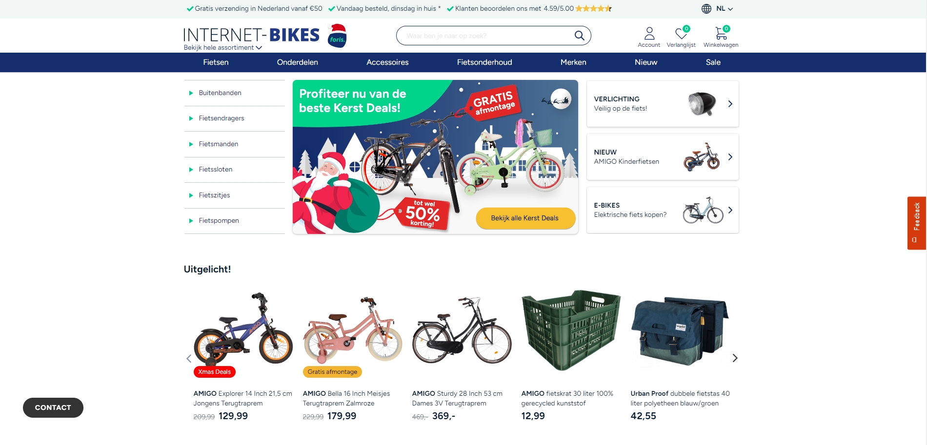 Internet-Bikes官网，荷兰最大的在线自行车商店，提供高品质和优质服务的自行车商店插图